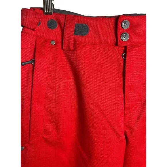 Scott Outerwear Snow Pants Ski Snowboard Adjustable Waist Kid’s X-Large Red - Picture 3 of 7